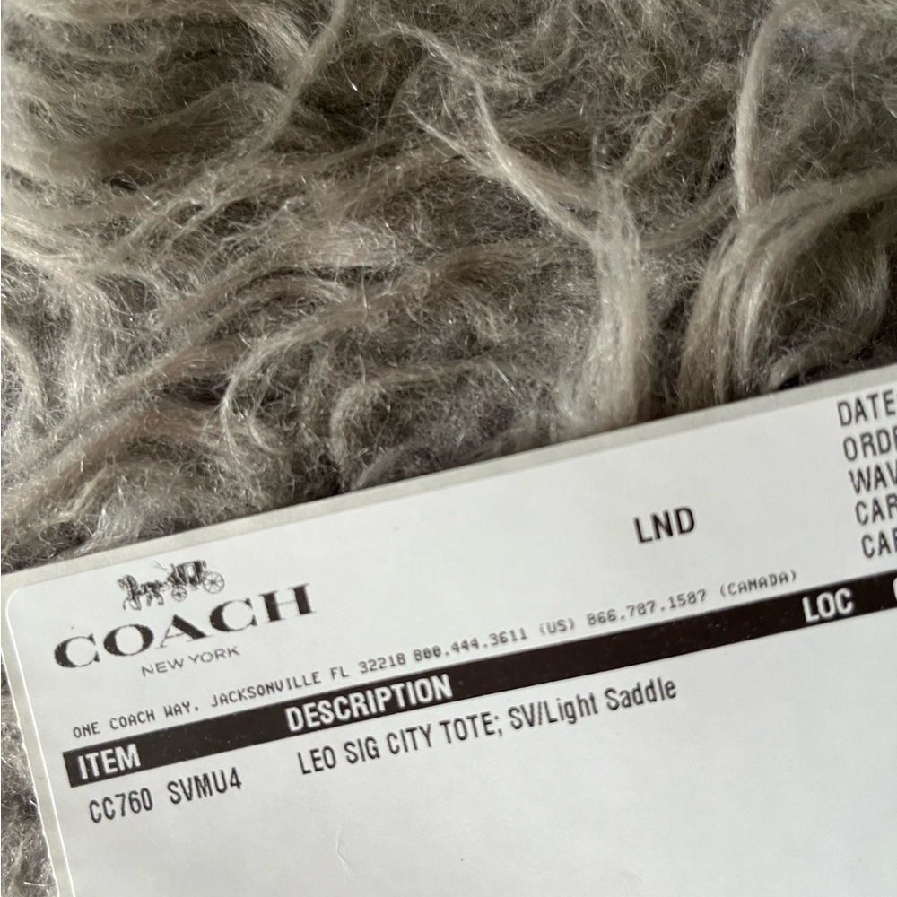 Coach city tote leopard print NWT - Picture 12 of 12